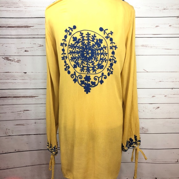 FLINT & MOSS Boho Beach Cover Up Top NWT Size M - Picture 5 of 8